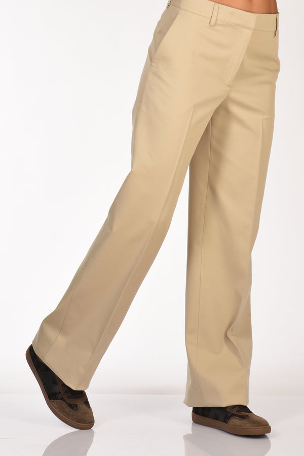 Pt Torino Pantalone Francois Beige Chiaro Donna