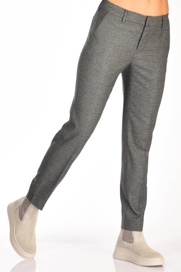Pt Torino Pantalone New York Grigio/blu/bianco Donna