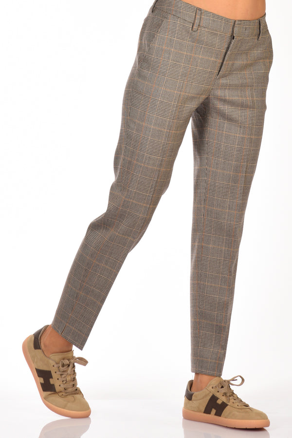 Pt Torino Pantalone New York Bianco/nero/beige Donna
