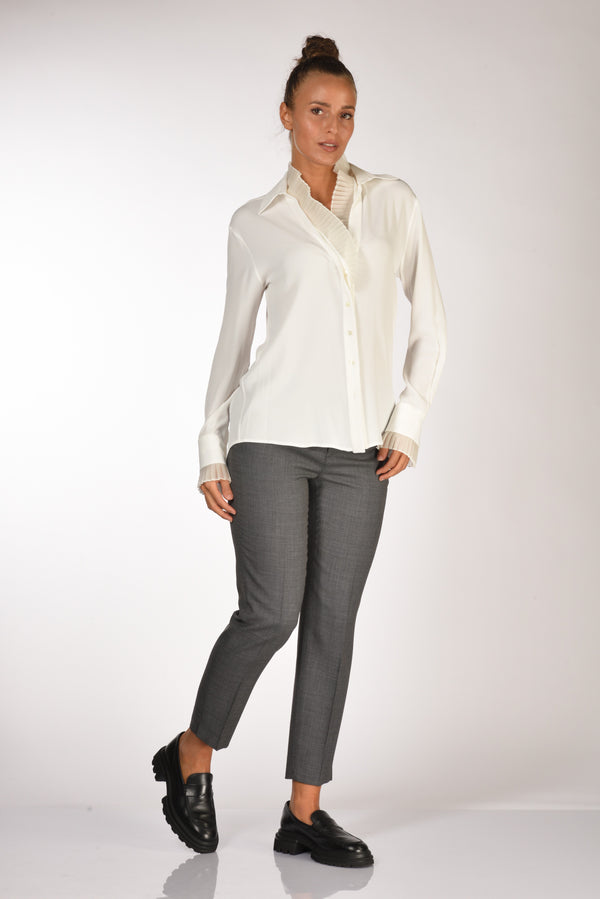 Pt Torino Pantalone New York Grigio Chiaro/grigio Scuro Donna-2