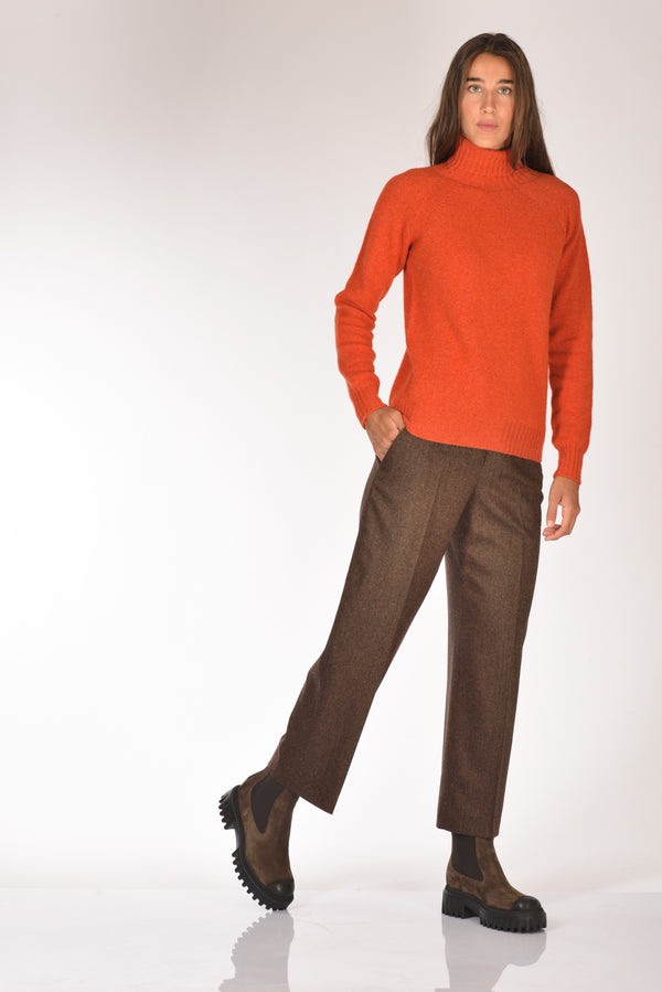 Pt Torino Pantalone Emma Marrone Chiaro/marrone Scuro Donna-2