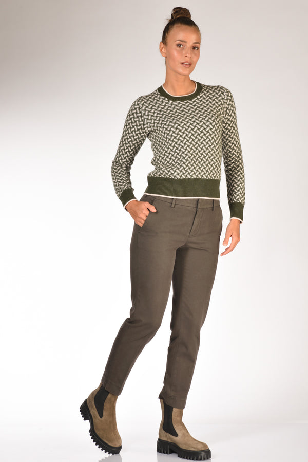 Pt Torino Pantalone New York Verde Donna-2
