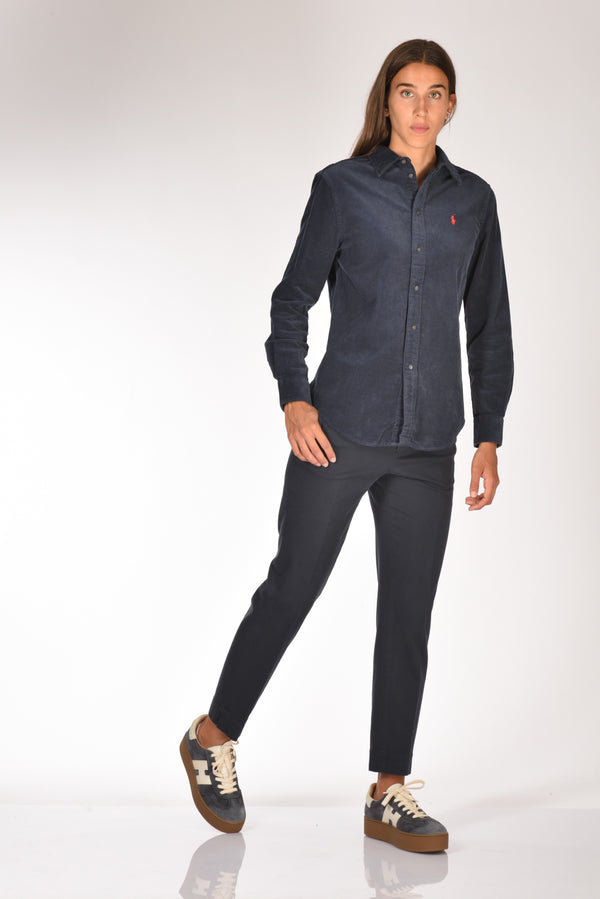 Pt Torino Pantalone New York Blu Donna-2