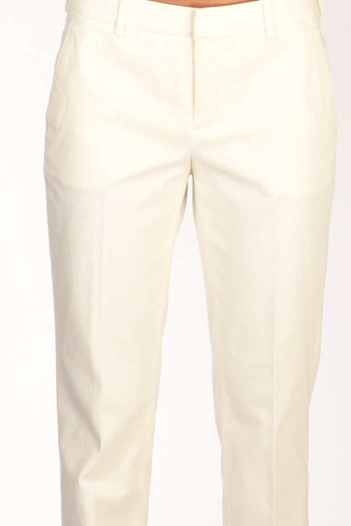 Pt Torino Pantalone New York Bianco Donna - 4