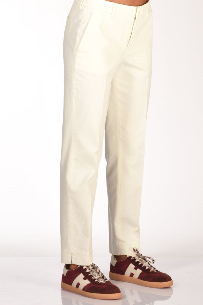 Pt Torino Pantalone New York Bianco Donna - 5