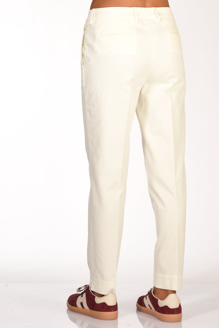 Pt Torino Pantalone New York Bianco Donna - 6