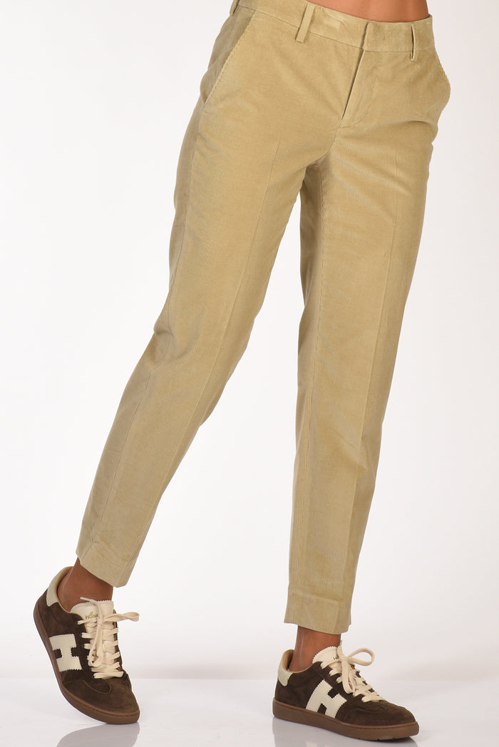 Pt Torino Pantalone New York Beige Chiaro Donna - 1