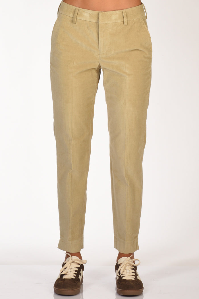 Pt Torino Pantalone New York Beige Chiaro Donna - 3