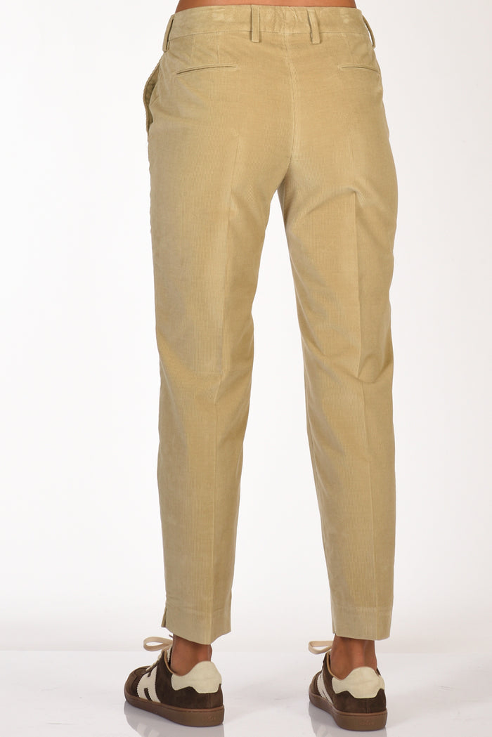 Pt Torino Pantalone New York Beige Chiaro Donna - 6