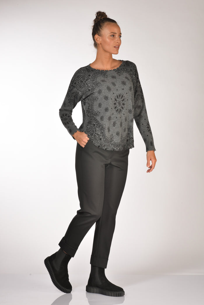 Pt Torino Pantalone Andrea Nero Donna - 2
