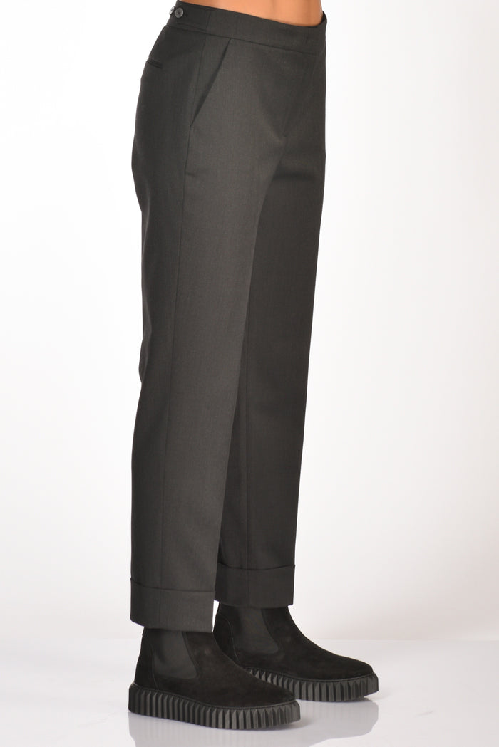 Pt Torino Pantalone Andrea Grigio Scuro Donna - 4