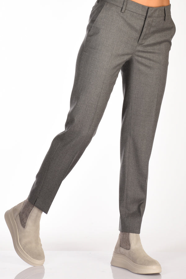 Pt Torino Pantalone New York Grigio Chiaro Donna