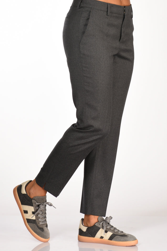 Pt Torino Pantalone New York Grigio Scuro Donna - 5
