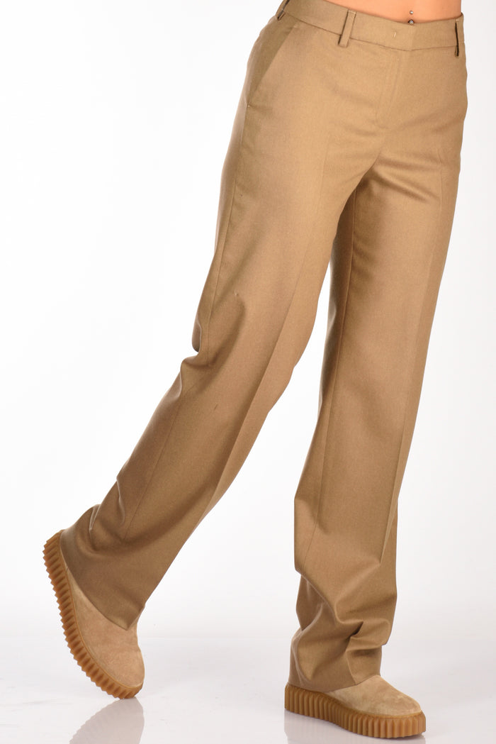 Pt Torino Pantalone Ambra Beige Scuro Donna - 4