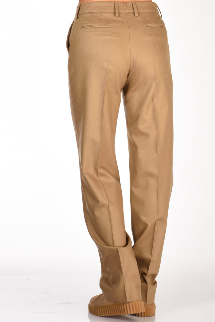Pt Torino Pantalone Ambra Beige Scuro Donna - 5