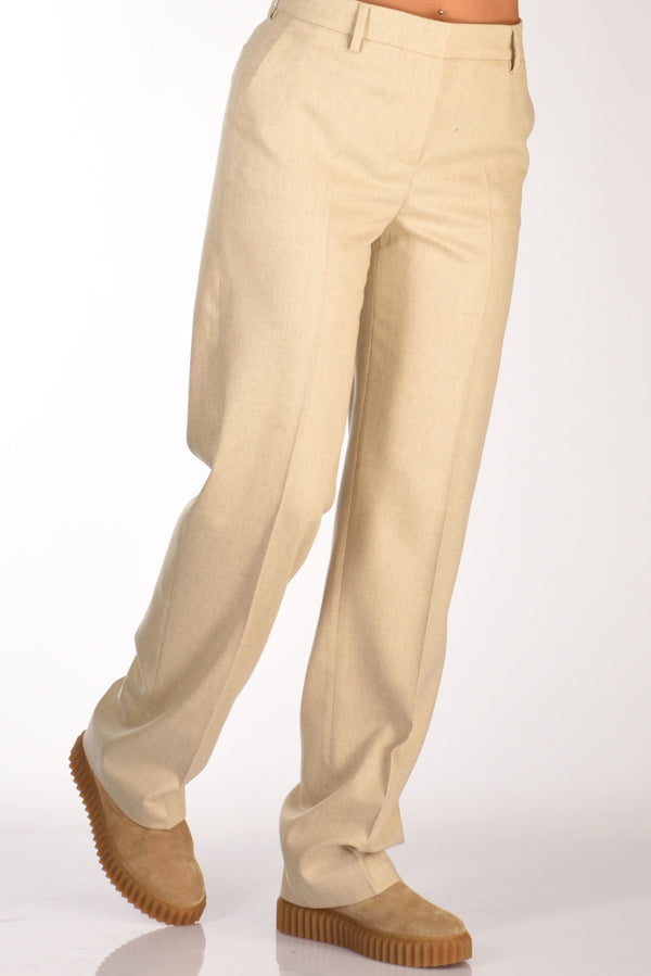 Pt Torino Pantalone Ambra Beige Chiaro Donna