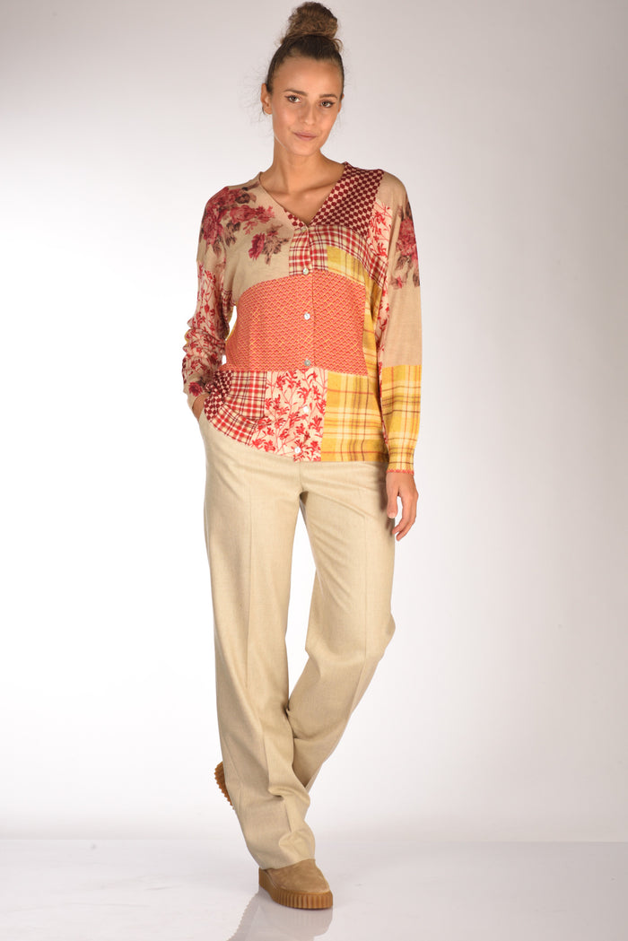 Pt Torino Pantalone Ambra Beige Chiaro Donna - 2