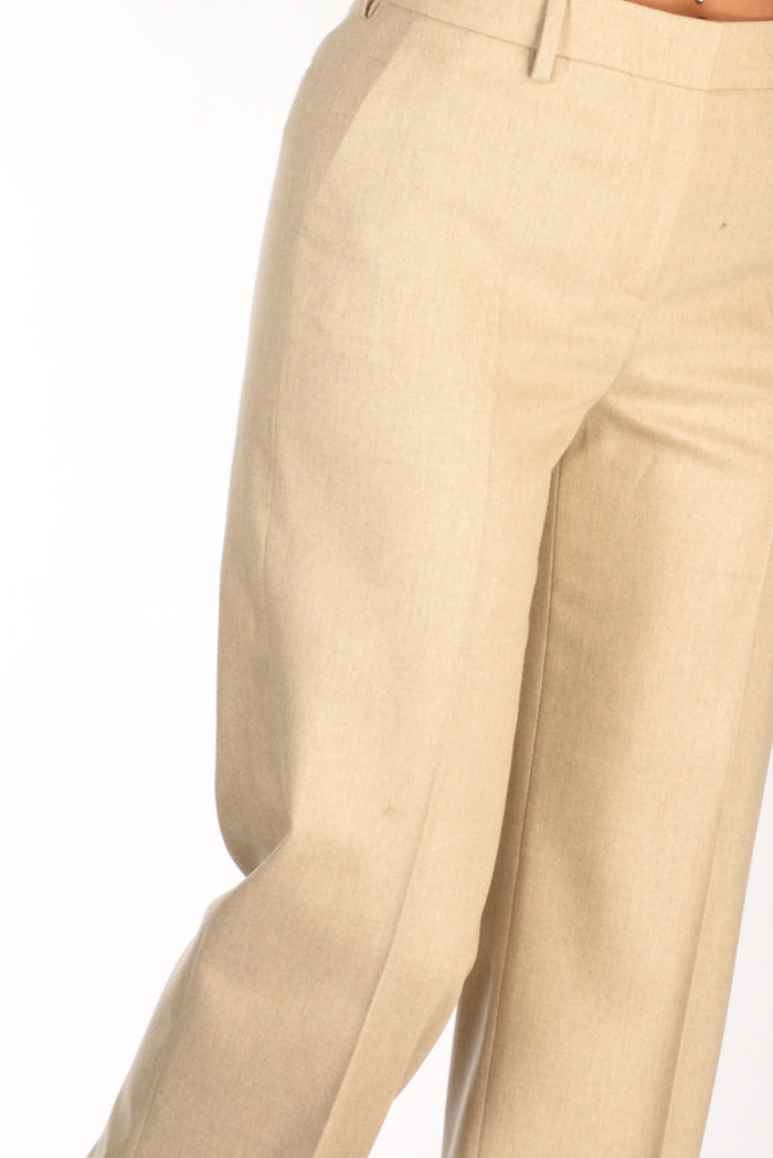 Pt Torino Pantalone Ambra Beige Chiaro Donna - 4