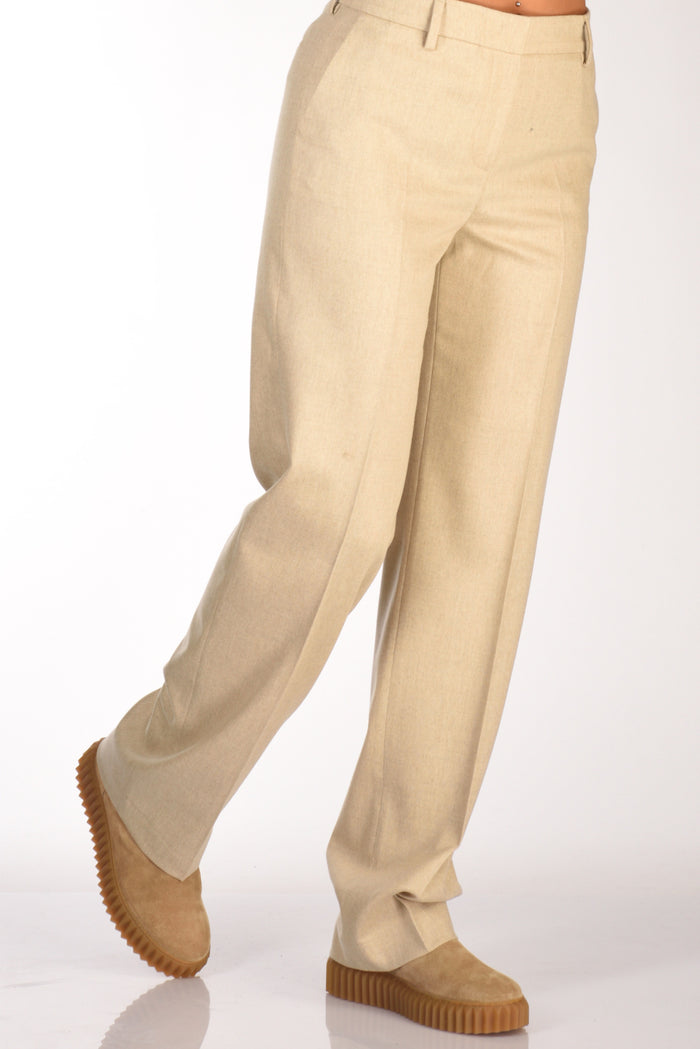 Pt Torino Pantalone Ambra Beige Chiaro Donna - 5