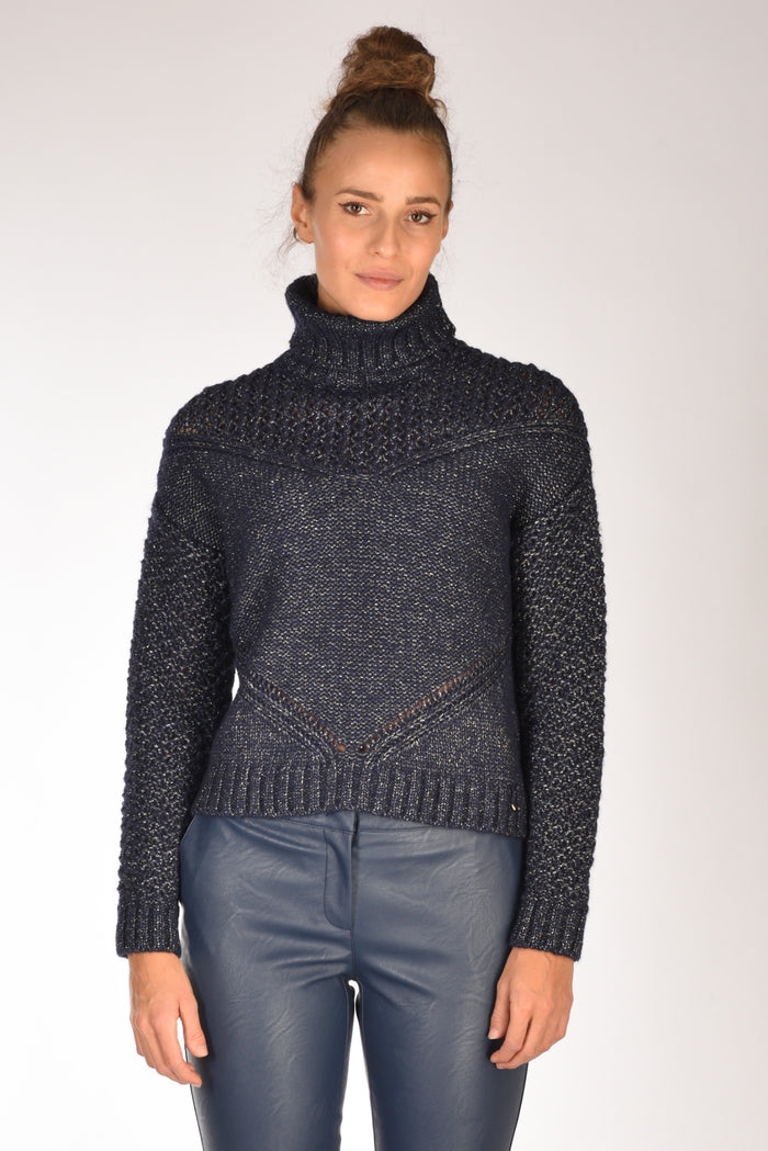 Herno Maglia Coll Blu Donna - 2