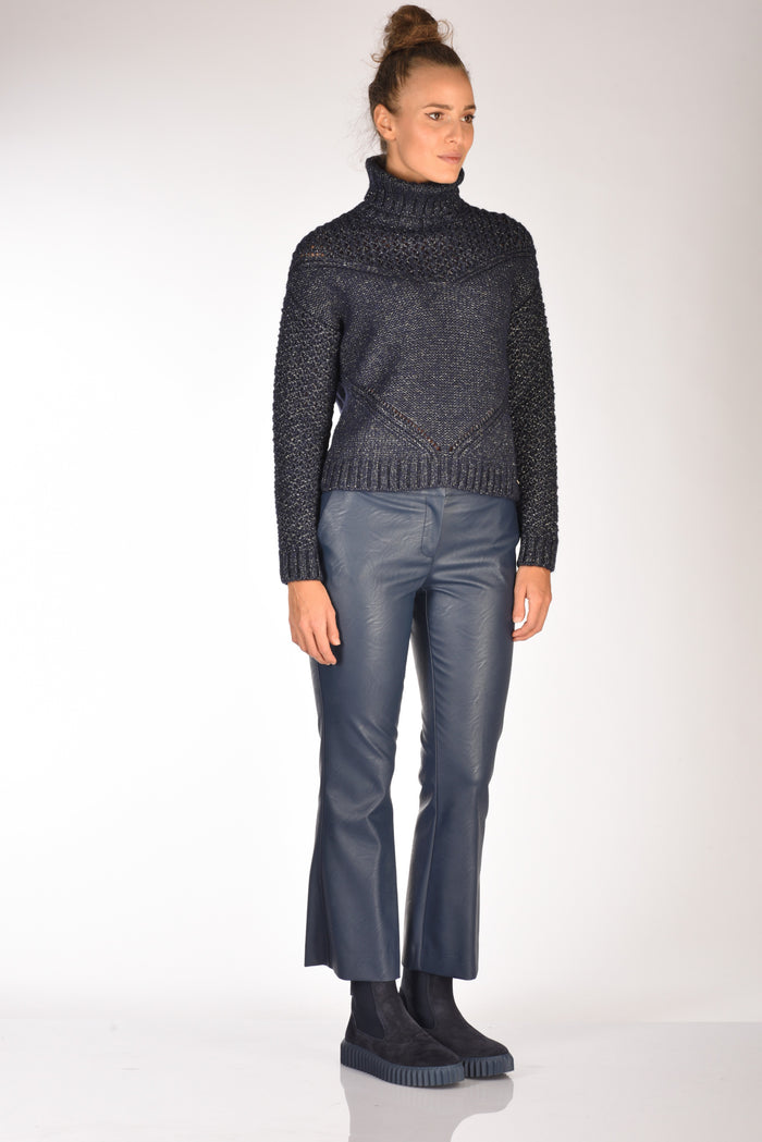 Herno Maglia Coll Blu Donna - 4