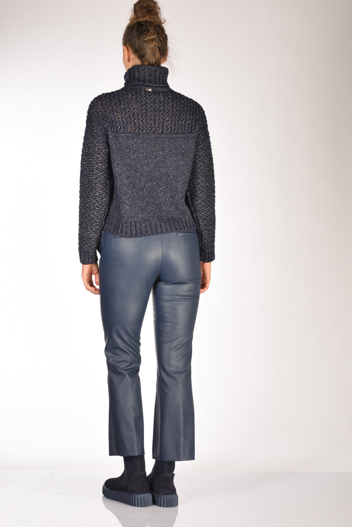 Herno Maglia Coll Blu Donna - 5