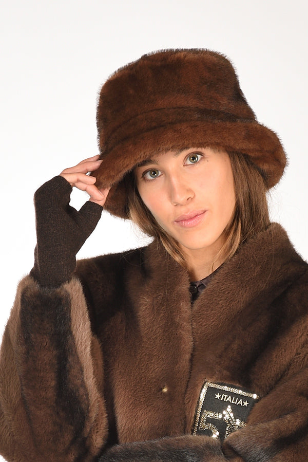 Herno Cappello Marrone Donna