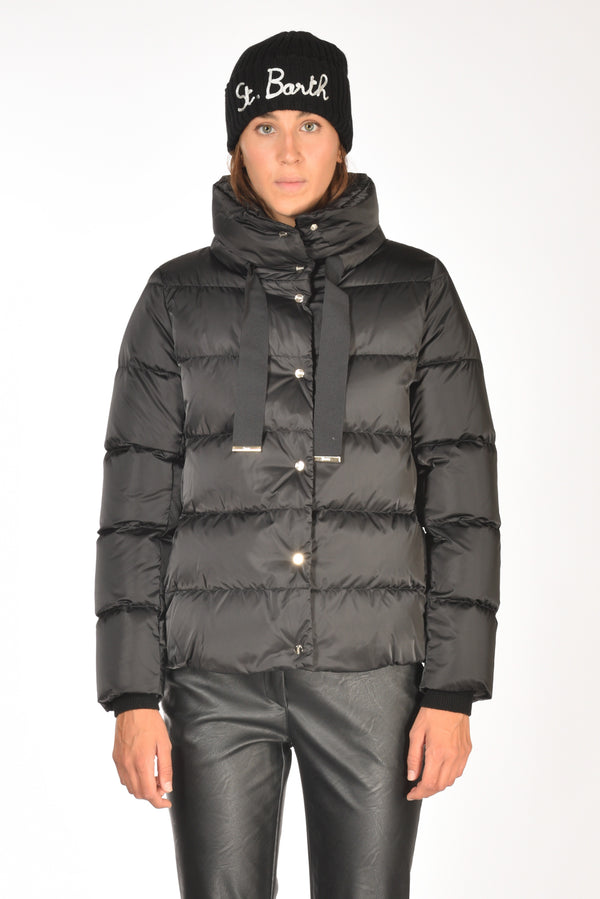 Herno Cappa In Raso Nero Donna-2