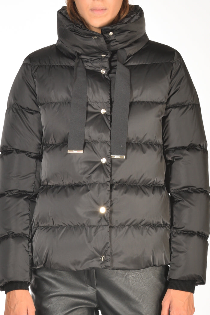 Herno Cappa In Raso Nero Donna - 3