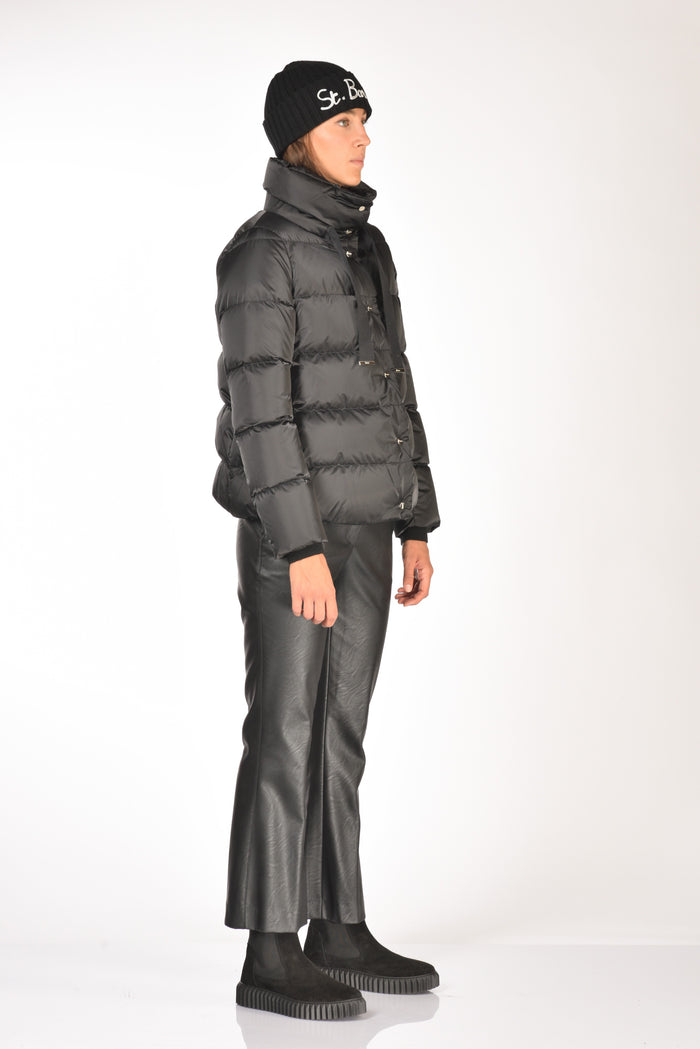 Herno Cappa In Raso Nero Donna - 4