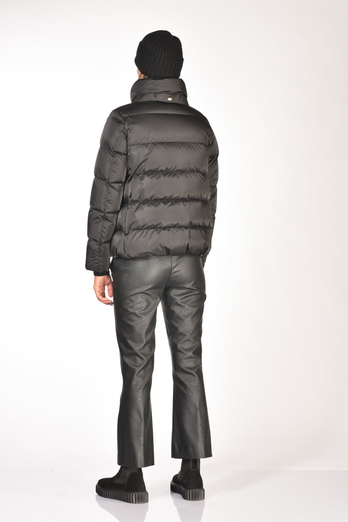 Herno Cappa In Raso Nero Donna - 5