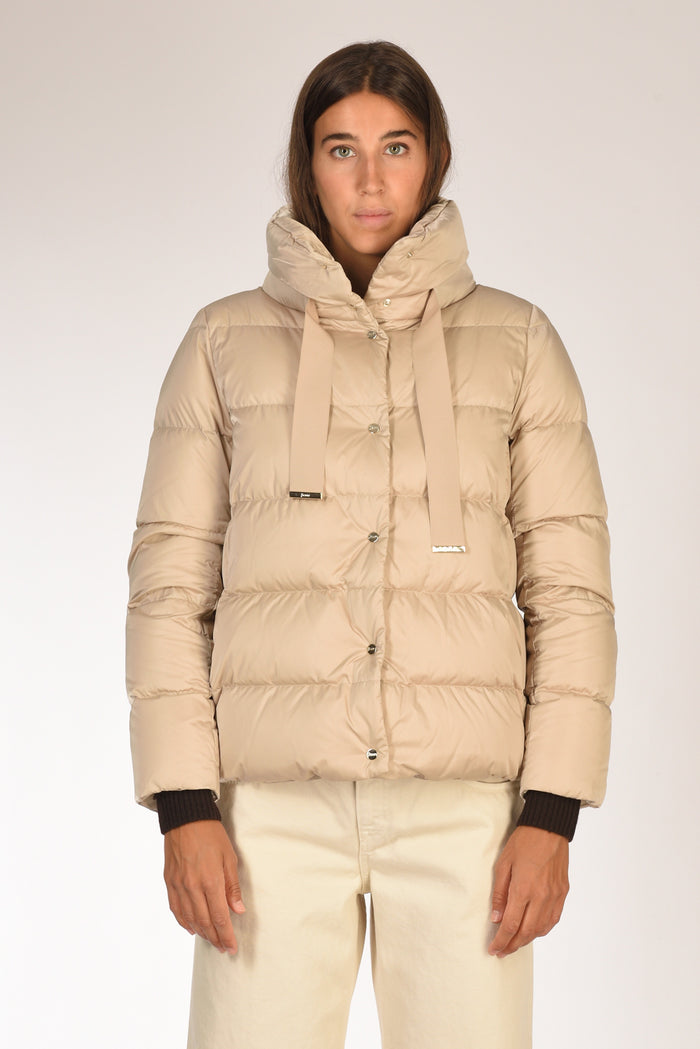 Herno Cappa In Raso Beige Donna - 2