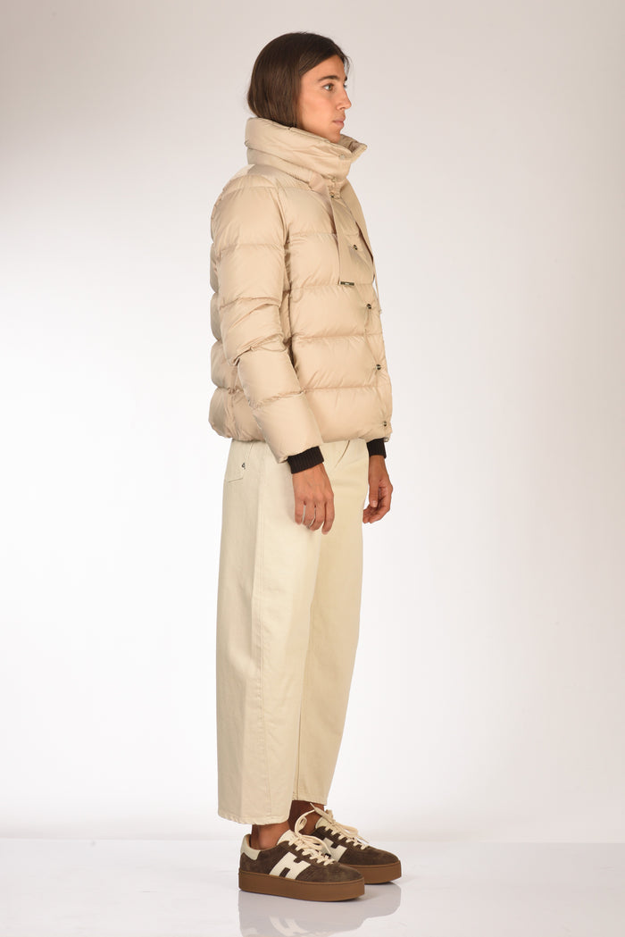 Herno Cappa In Raso Beige Donna - 4