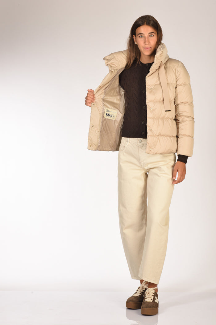 Herno Cappa In Raso Beige Donna - 6