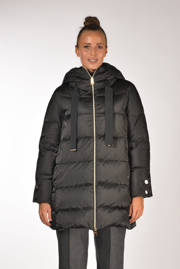 Herno Piumino In Raso Nero Donna - 2