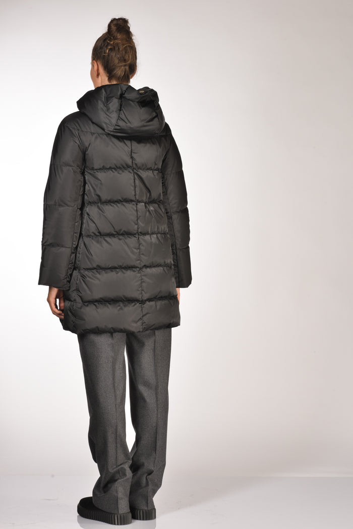 Herno Piumino In Raso Nero Donna - 5