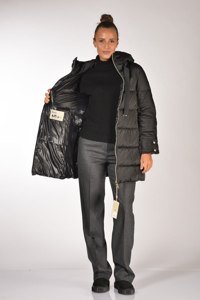 Herno Piumino In Raso Nero Donna - 6