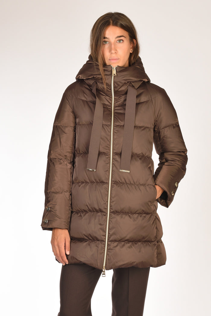 Herno Piumino In Raso Marrone Donna - 1