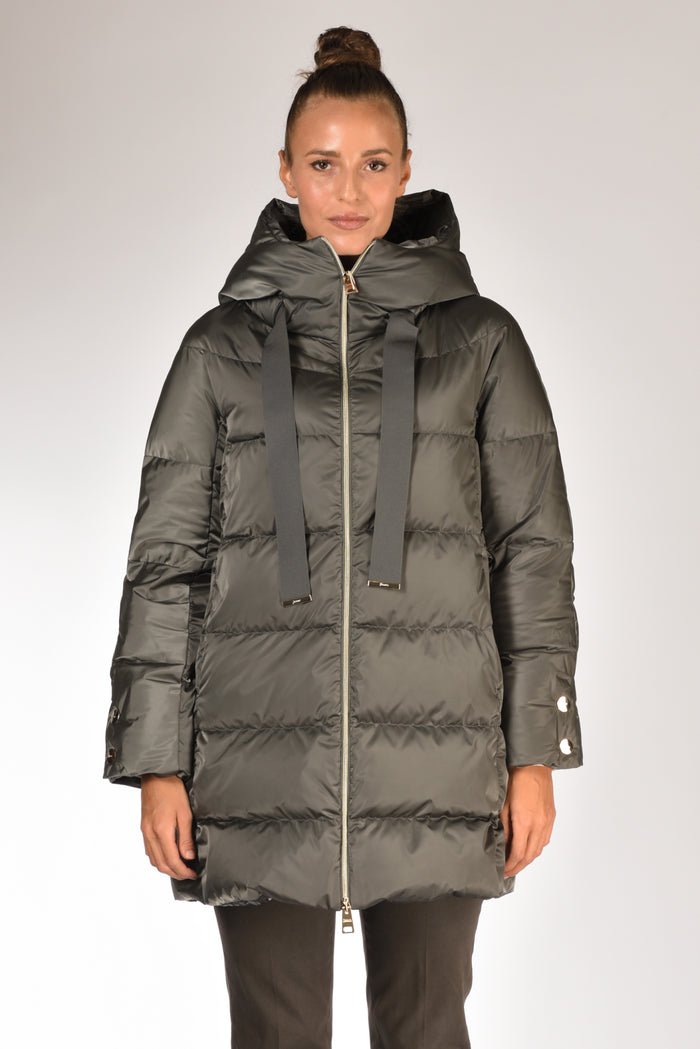 Herno Piumino In Raso Grigio Scuro Donna - 2
