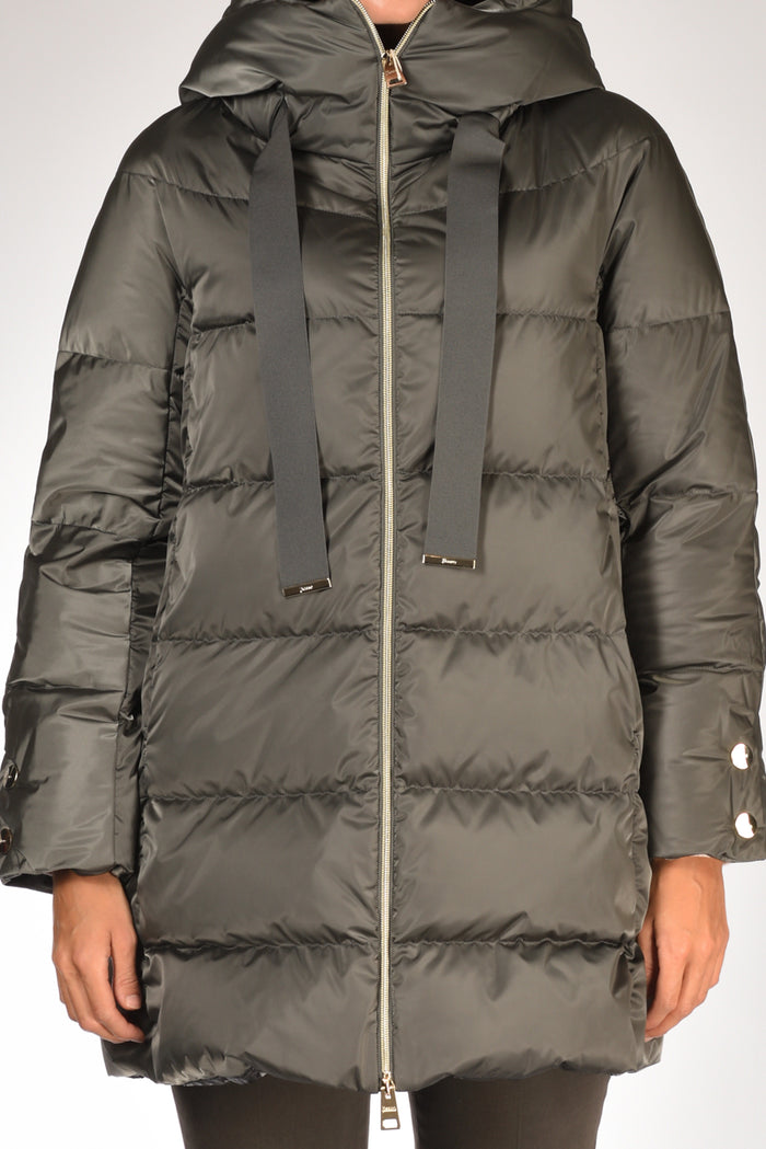 Herno Piumino In Raso Grigio Scuro Donna - 3