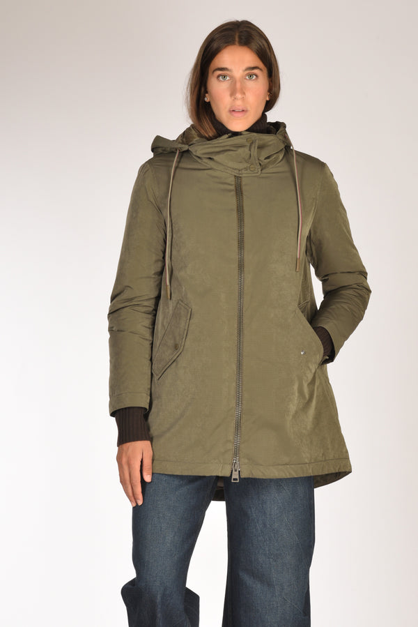 Herno Piumino Liscio Verde Donna