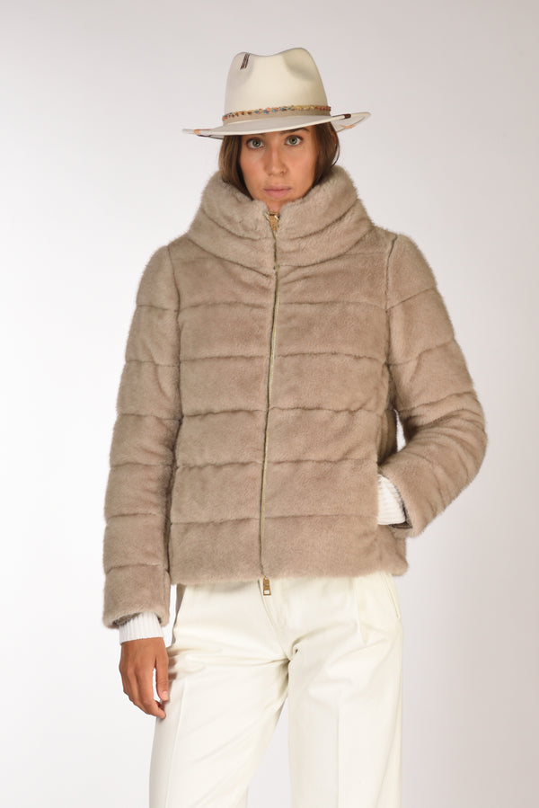 Herno Piumino Corto Beige Donna