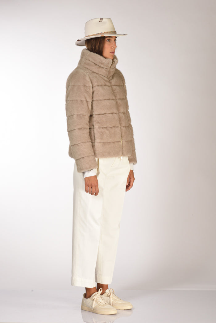 Herno Piumino Corto Beige Donna - 4