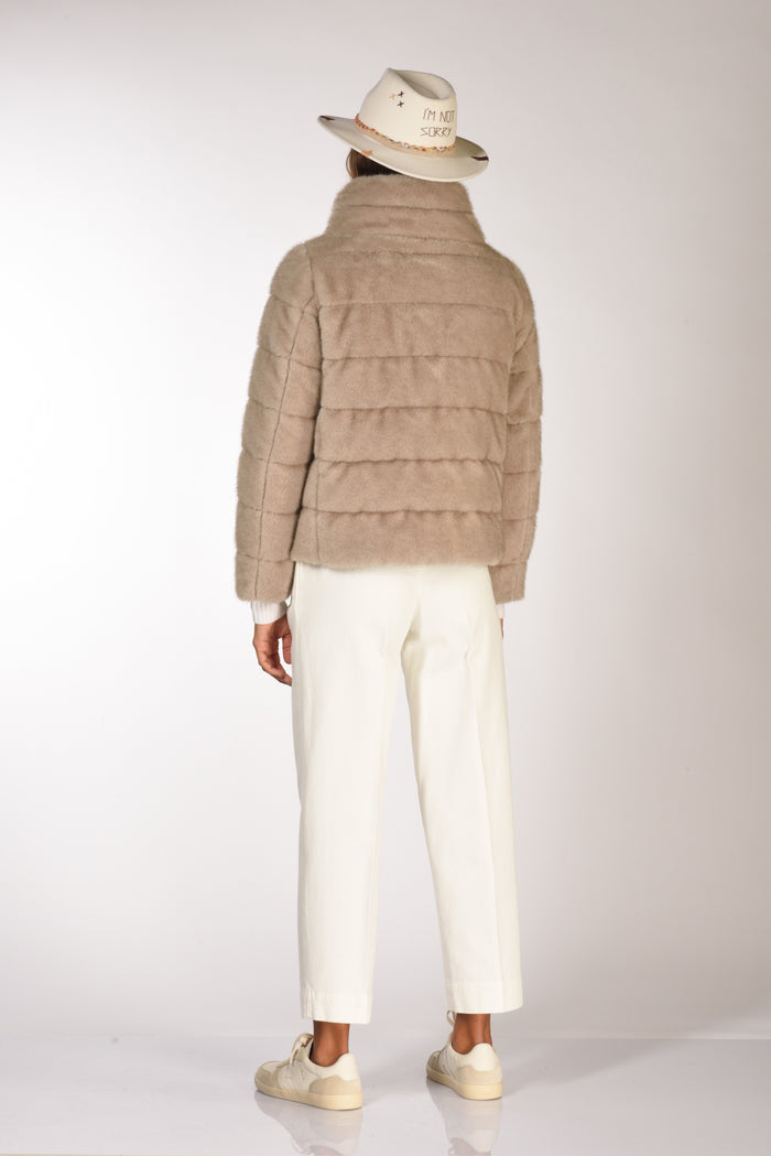 Herno Piumino Corto Beige Donna - 5