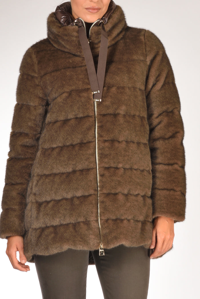 Herno Piumino A Shape Marrone Donna - 3