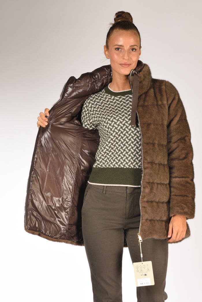 Herno Piumino A Shape Marrone Donna - 6