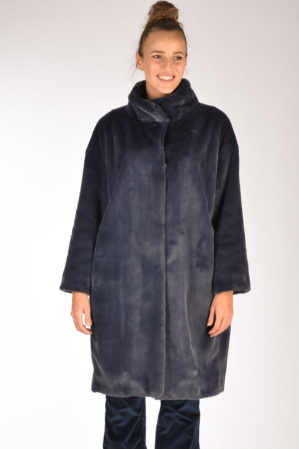 Herno Cappotto Soft Blu Donna-2
