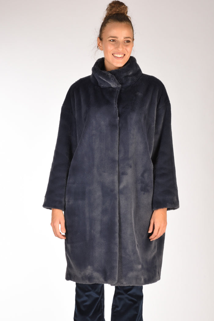 Herno Cappotto Soft Blu Donna - 2