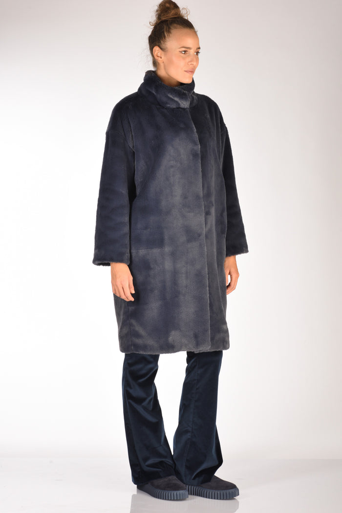 Herno Cappotto Soft Blu Donna - 4
