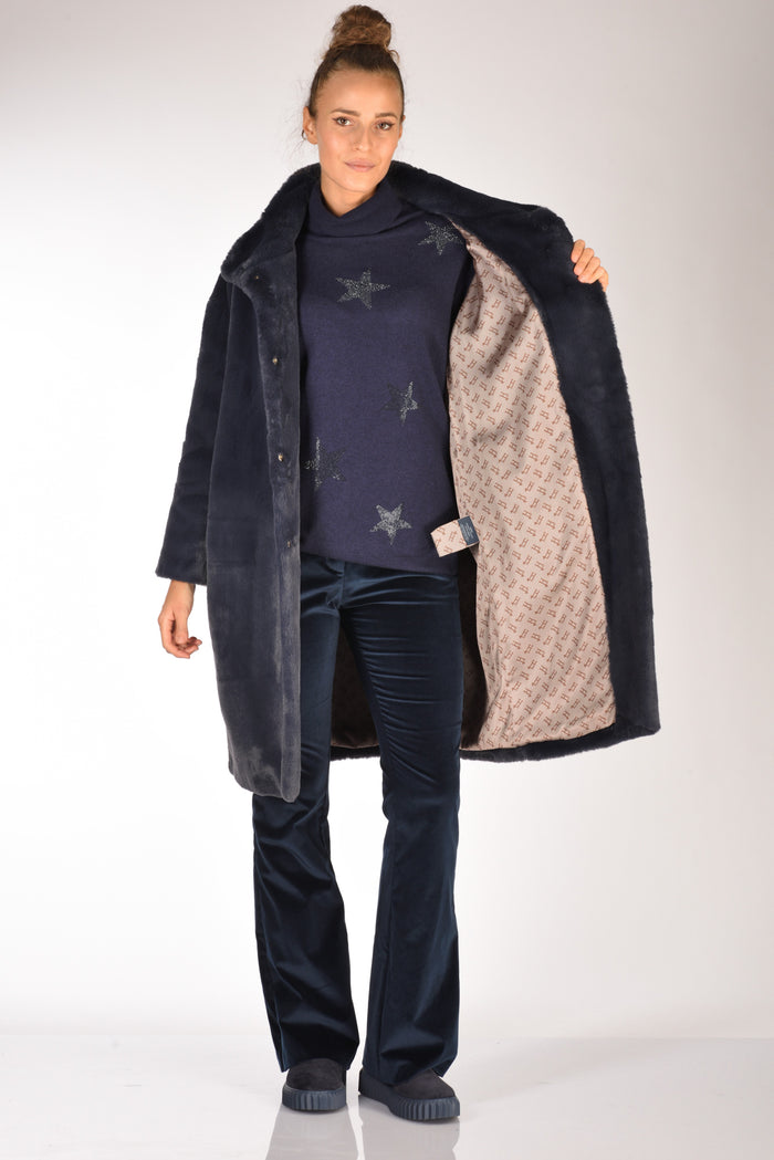 Herno Cappotto Soft Blu Donna - 6